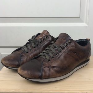 Hugo Boss all leather sneakers.
